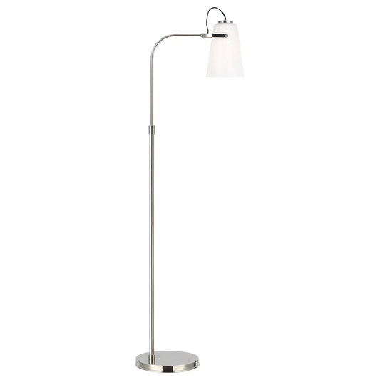 Polished Nickel Task Floor Lamp