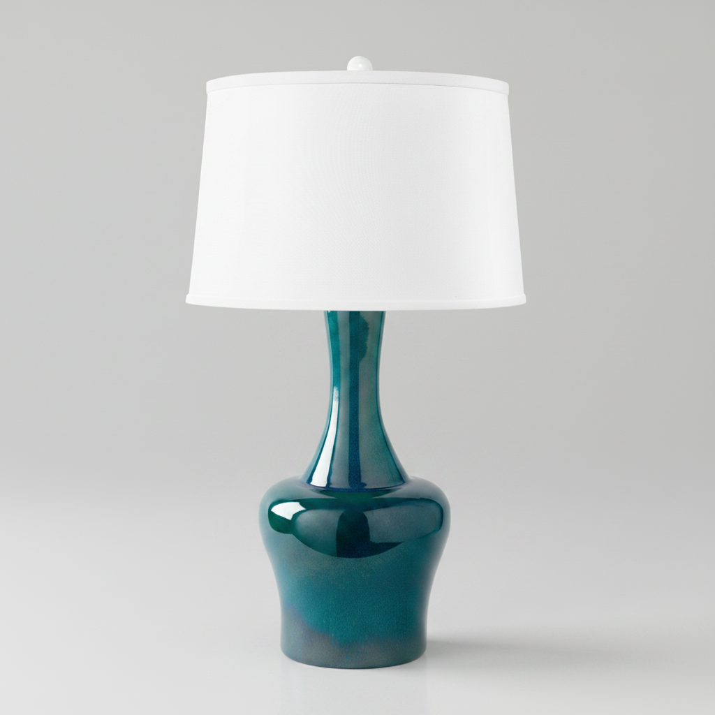 Bottleneck Glazed Ceramic Lamp