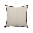 Springbok Hide Pillow with Leather Trims