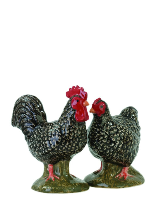 Black Chicken Salt and Pepper Shakers