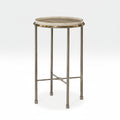 Steel and Marble Spot Table
