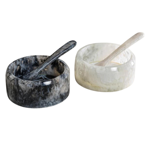 Salt and Pepper Bowl with Spoon