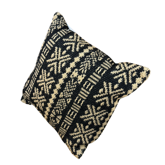 Black Woven Pillow