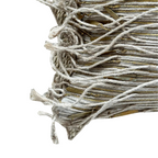 Brass and Jute Fringe Pillow
