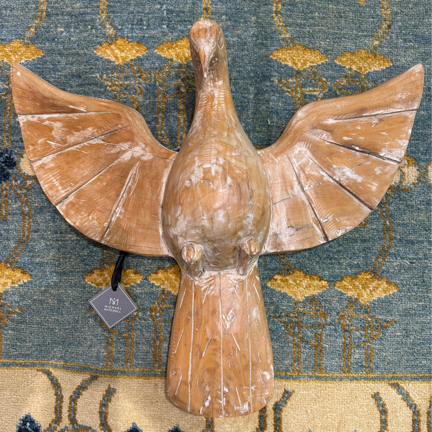 Hand-Carved Wooden Bird