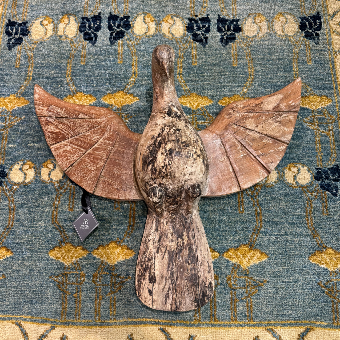 Hand-Carved Wooden Bird