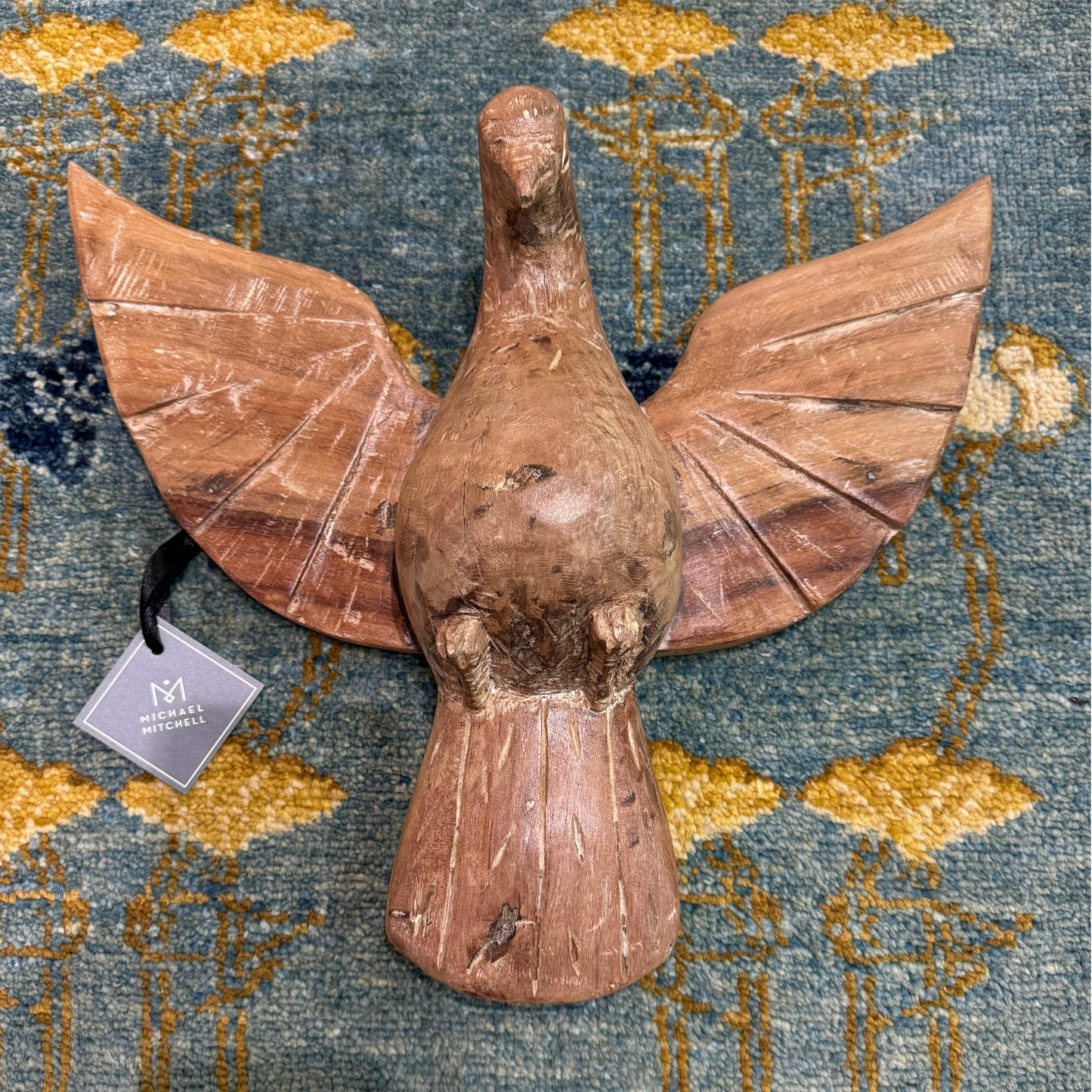 Hand-Carved Wooden Bird
