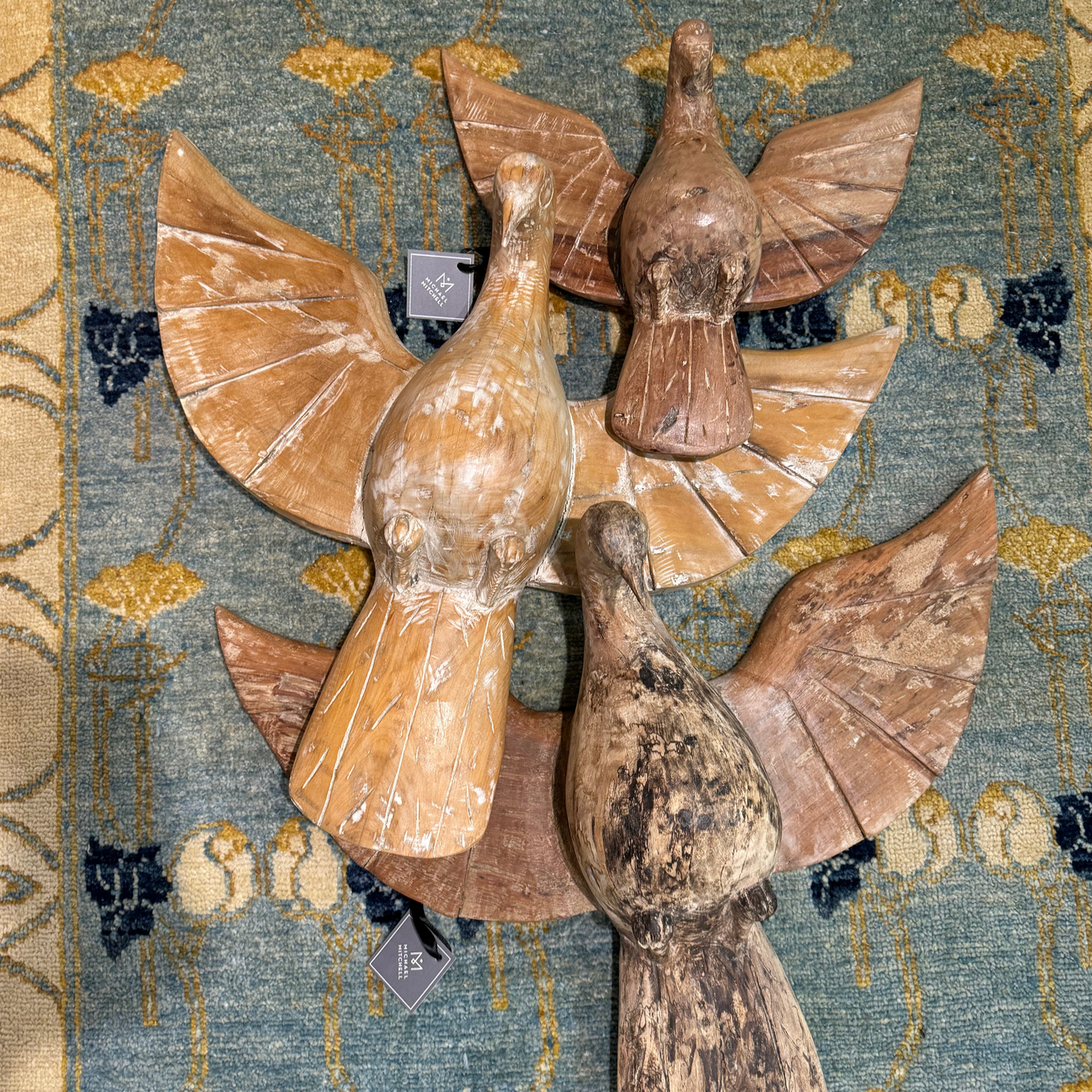 Hand-Carved Wooden Bird