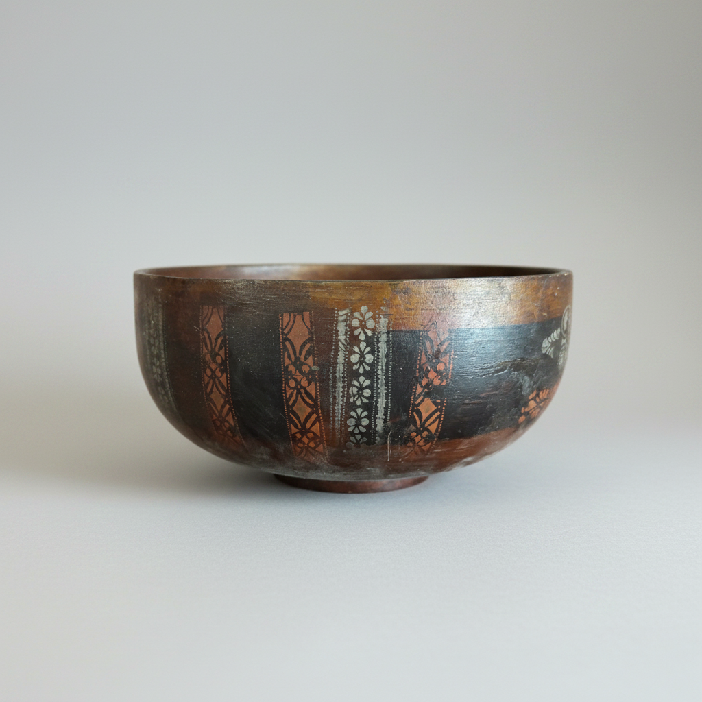 Painted Wooden Bowl c1880