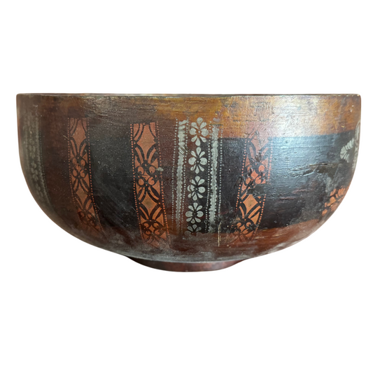 Painted Wooden Bowl c1880