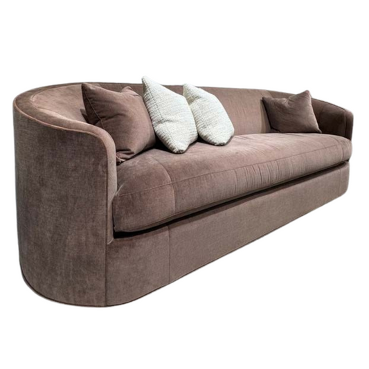 Mauve Curved Sofa