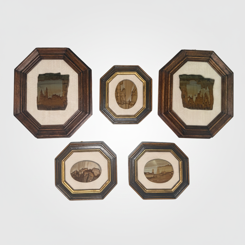 Set of 5 Framed Stones
