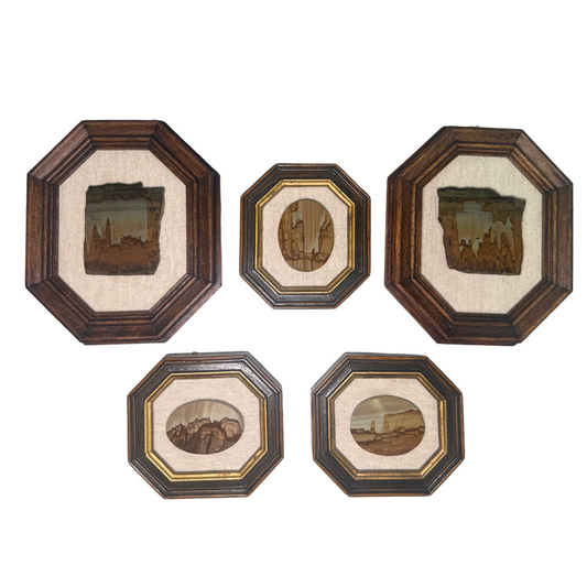 Set of 5 Framed Stones