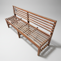 Rusty Red Bench