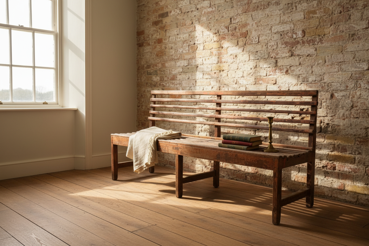 Rusty Red Bench