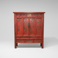 Red Chinese Armoire