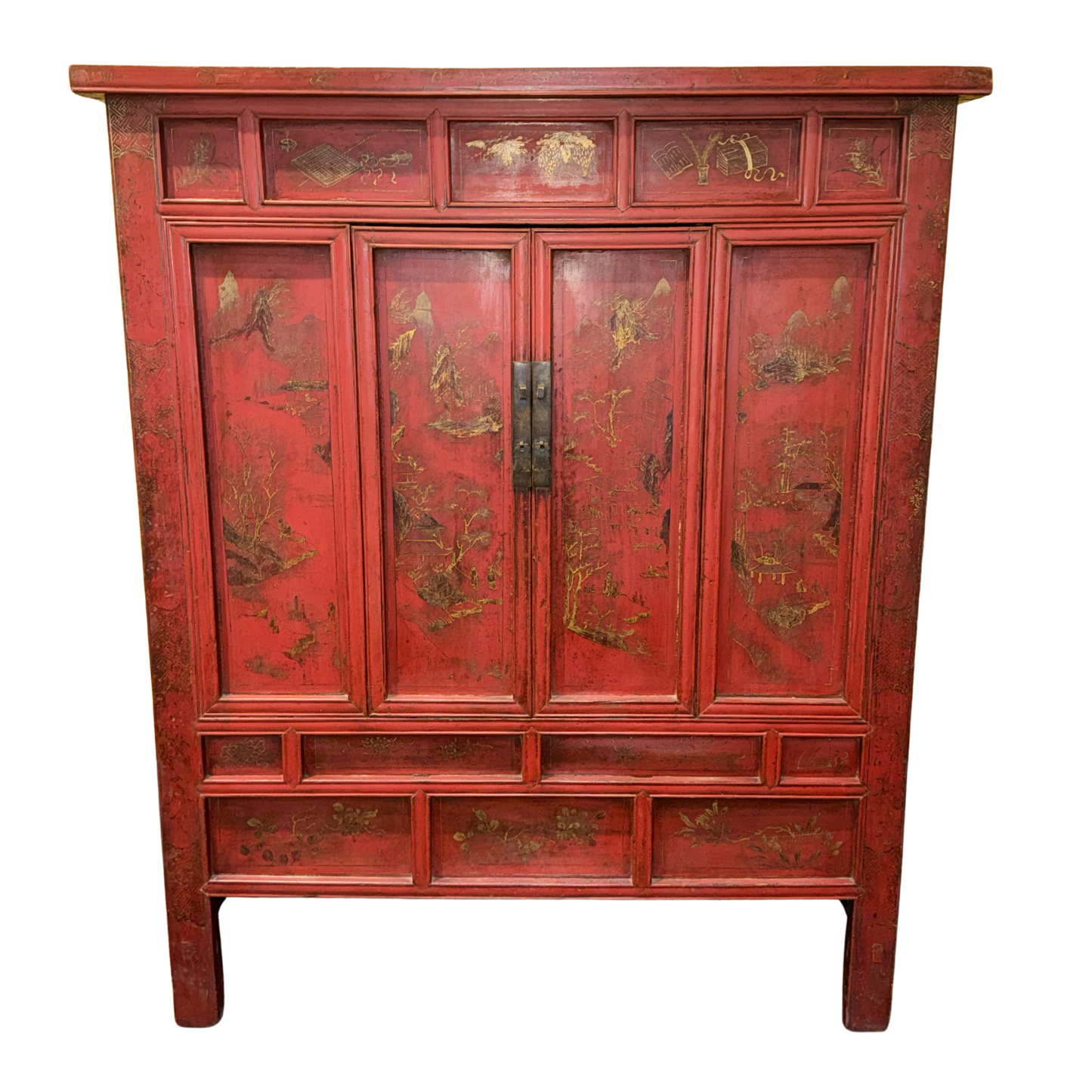 Red Chinese Armoire