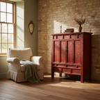 Red Chinese Armoire