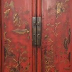 Red Chinese Armoire