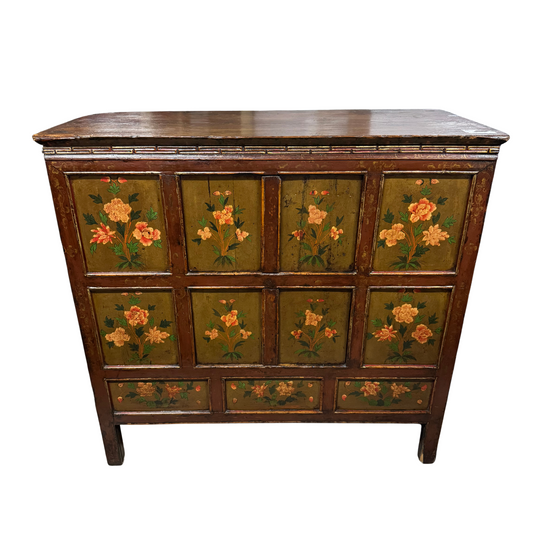 Antique Floral Console