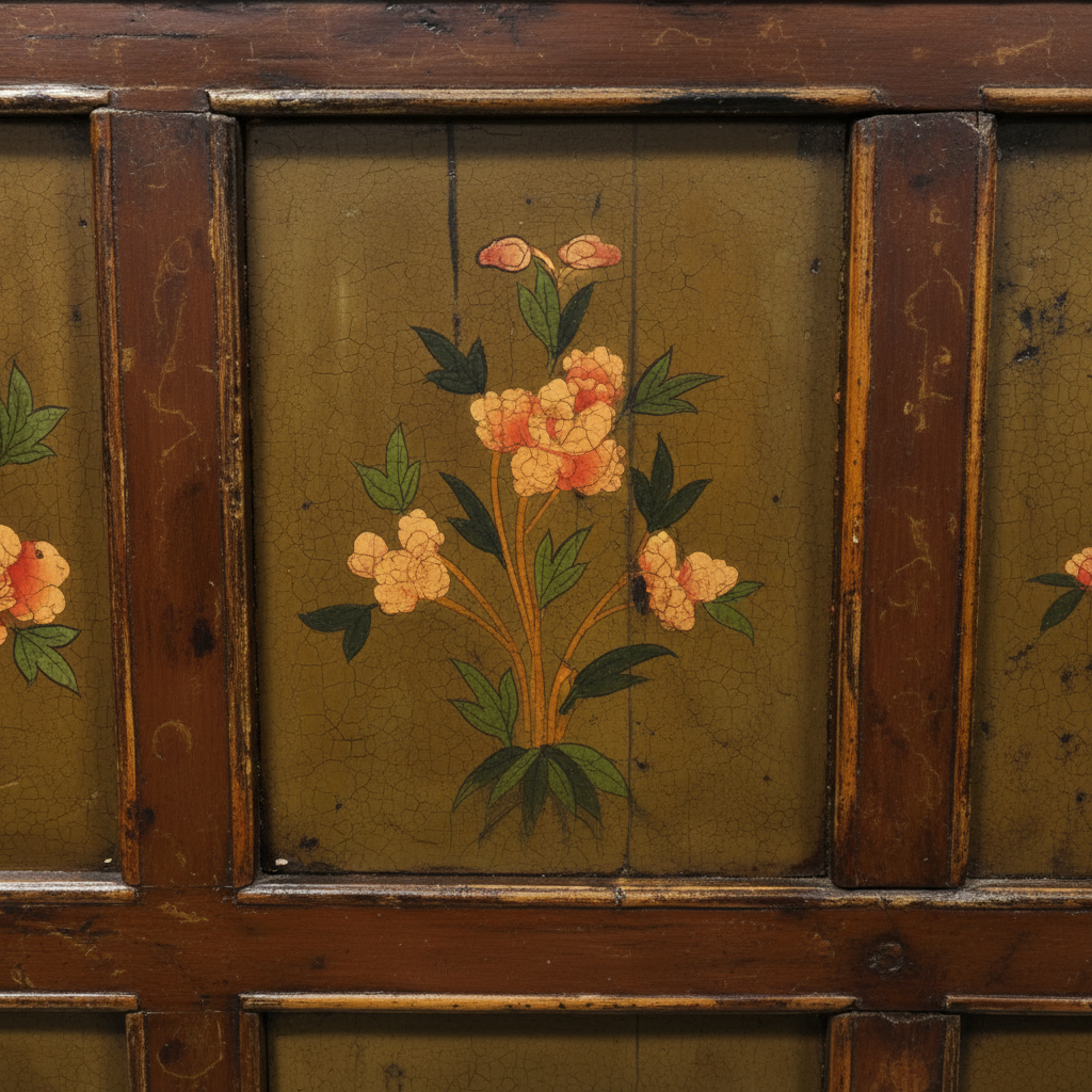 Antique Floral Console