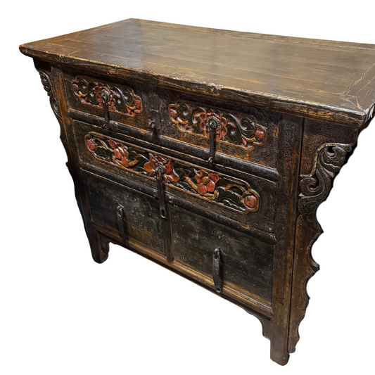 Black Chinese Armoire