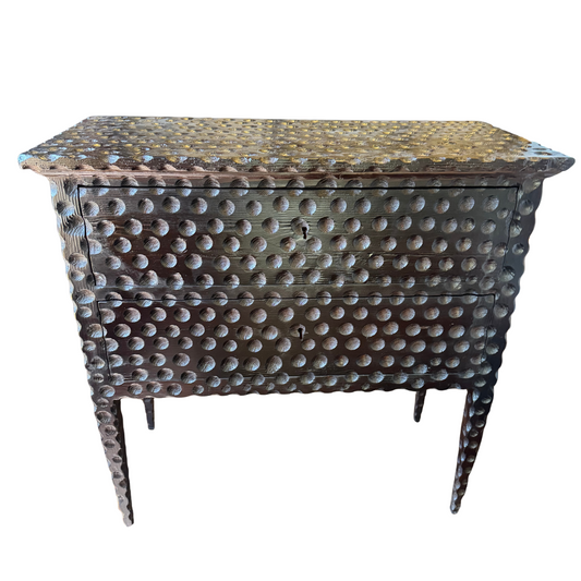 Antique Hand Carved Espresso Commodes