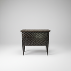 Antique Hand Carved Espresso Commode