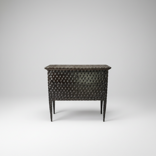 Antique Hand Carved Espresso Commode