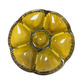 Antique Mustard Oyster Plate