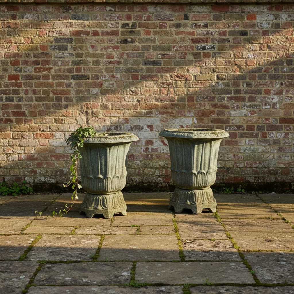 Tulip Shaped Urns, Pair