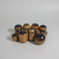 Collection of Plumbers Lignum Vitae Turned Wood Balls for Lead Work