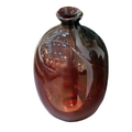 Red Hand Blown Glass Vase