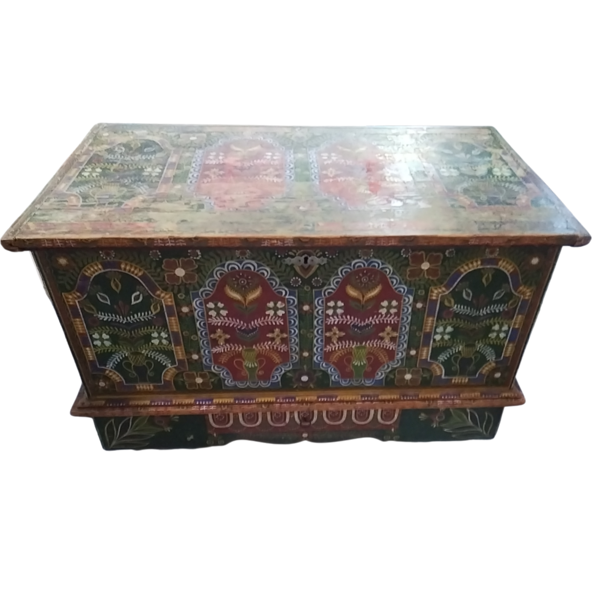 Painted Mariage Trunk