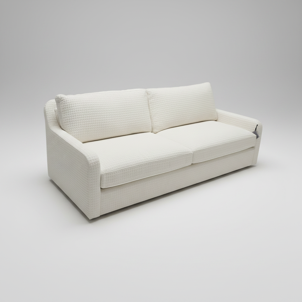 Off-White Textured Sofa