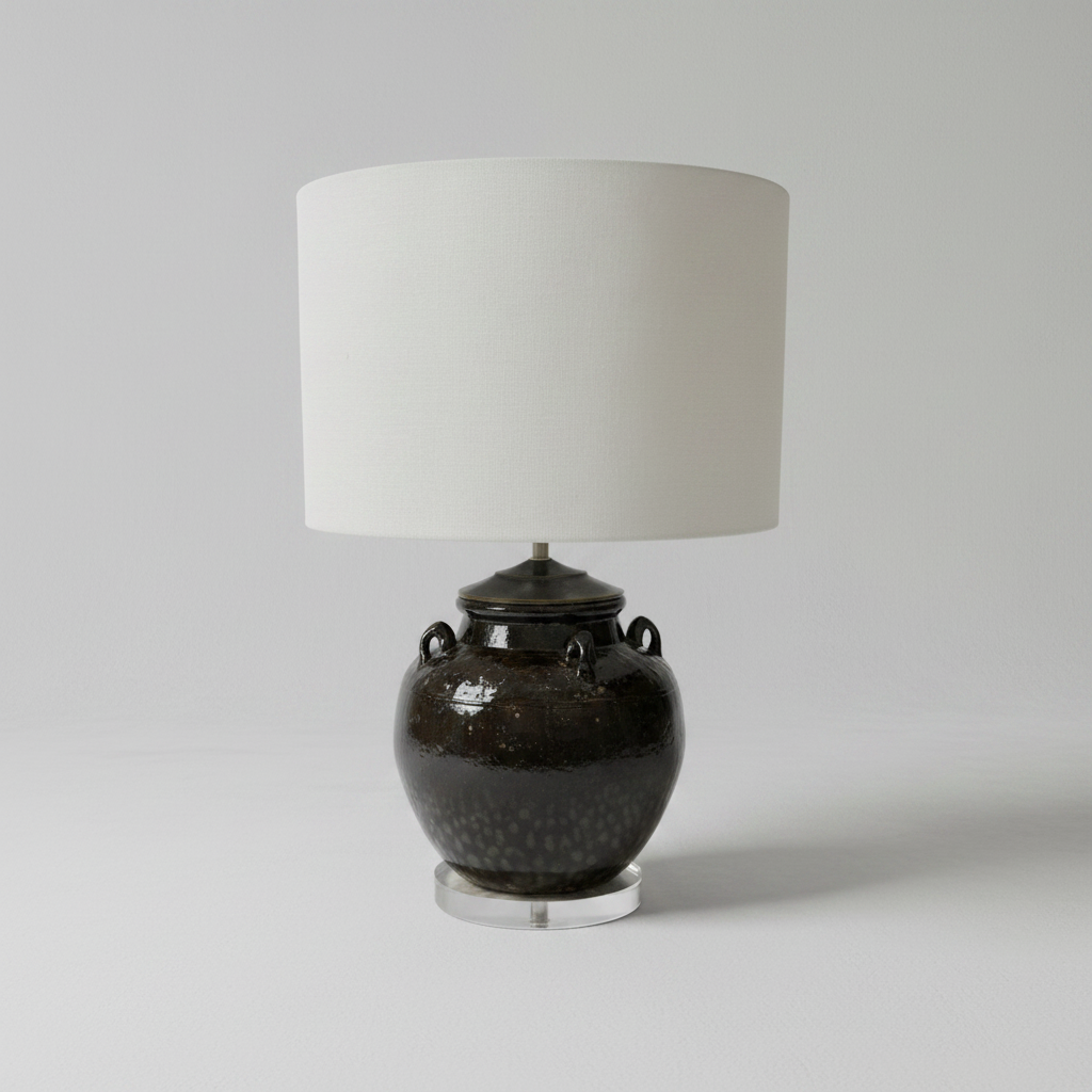Vintage Oil Pot as Lamp