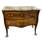 Antique Fossil Stone Top Commode