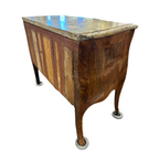 Antique Fossil Stone Top Commode