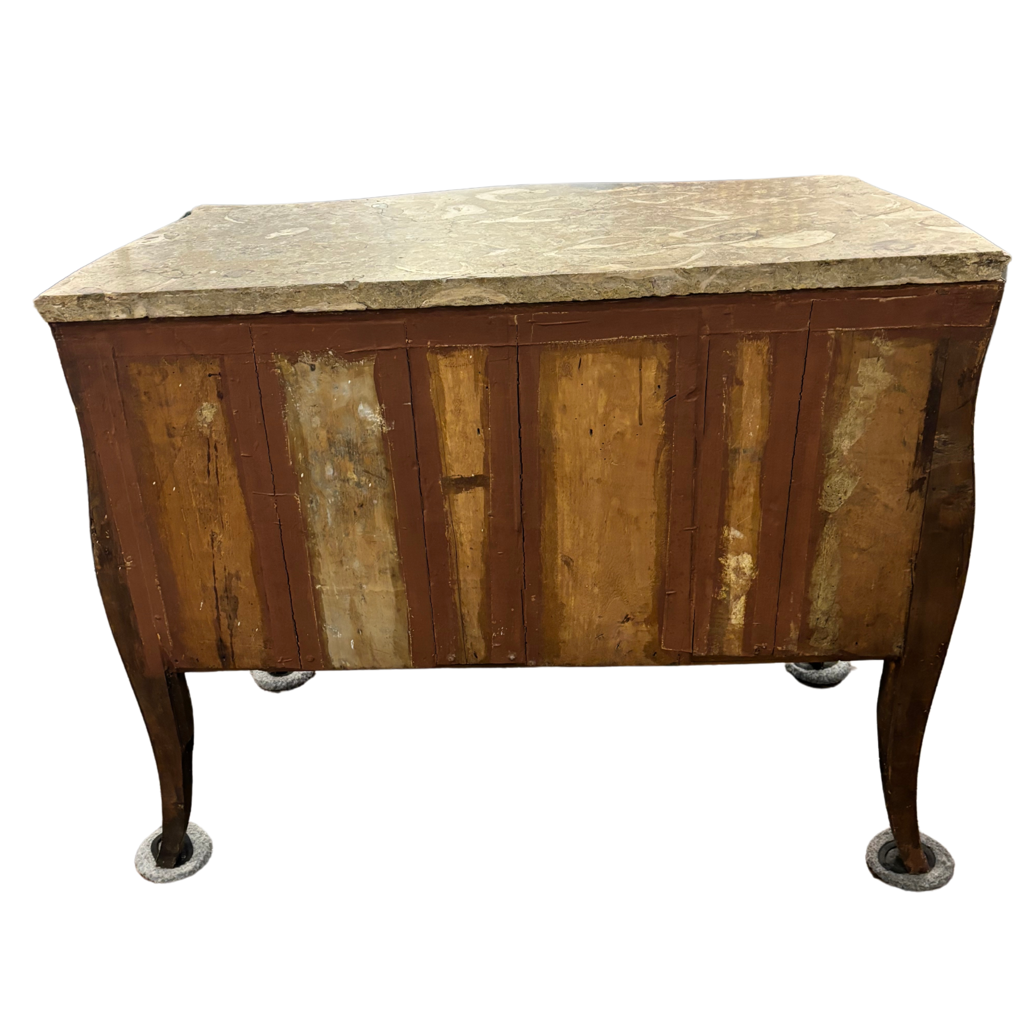 Antique Fossil Stone Top Commode