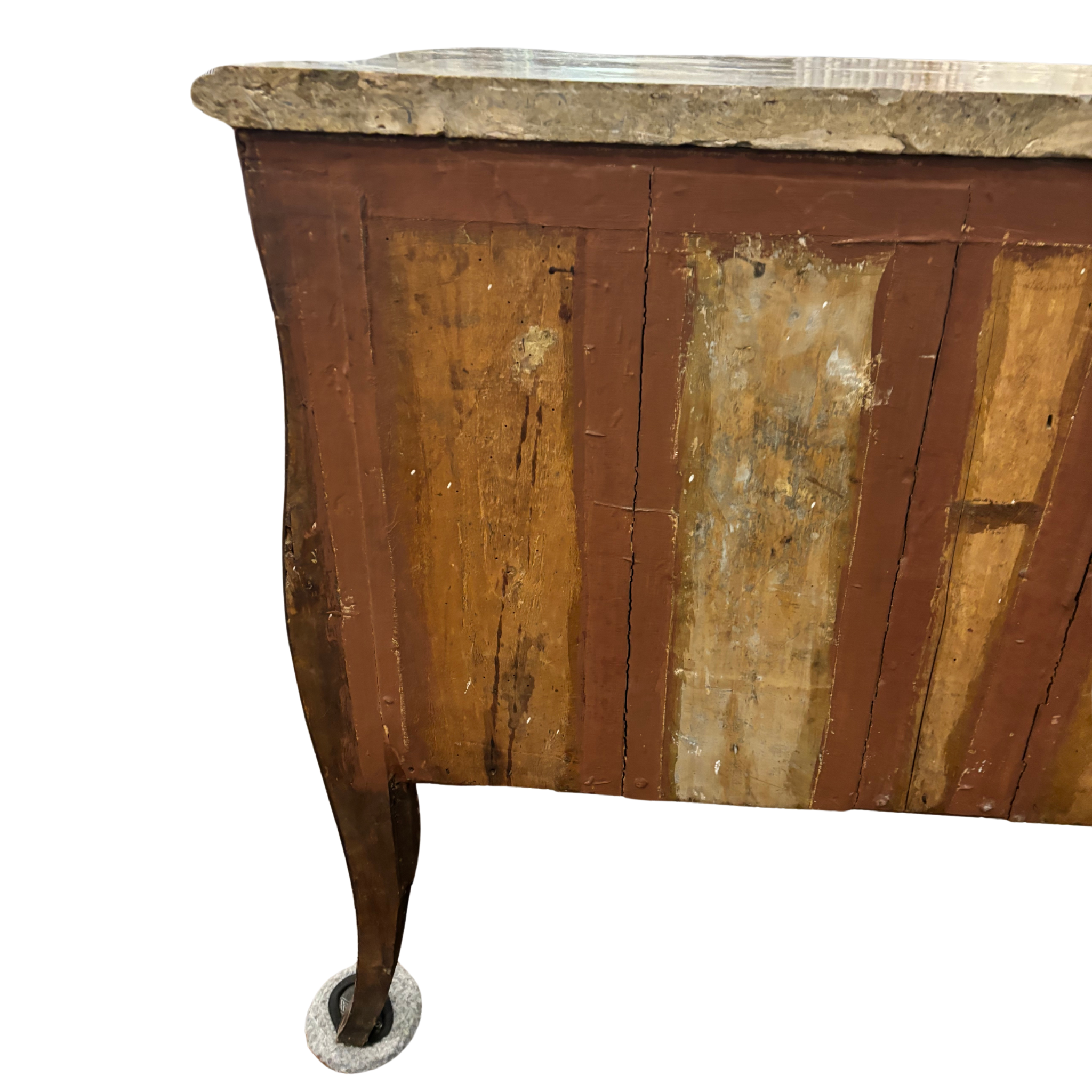 Antique Fossil Stone Top Commode
