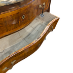 Antique Fossil Stone Top Commode