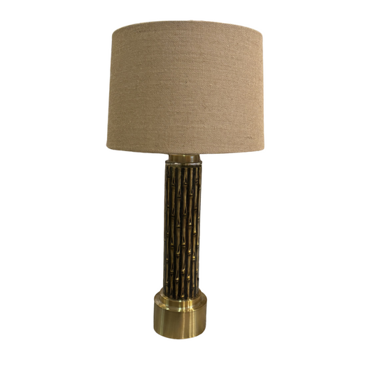 Pair of Antique Resin Bamboo Lamps