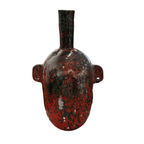 Moroccan Vase, Red Glaze
