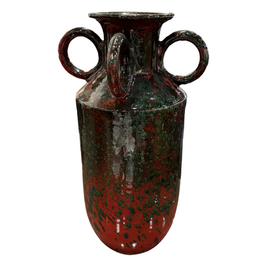 Moroccan Vase, Red Glaze