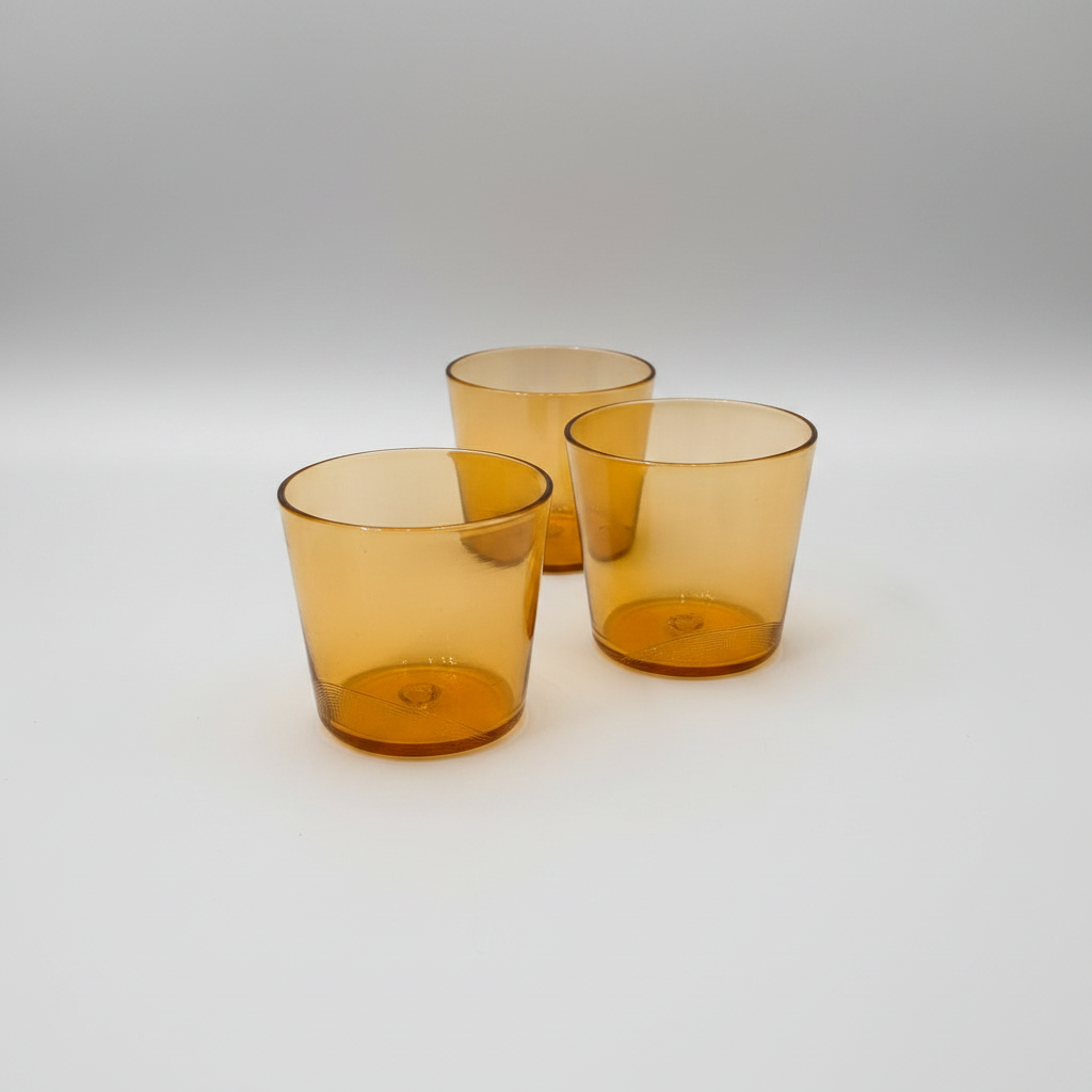 Hand Blown Glasses, Set of 4, Aurora