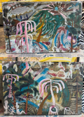 "Eden Fatigued" Diptych (sold a pair)