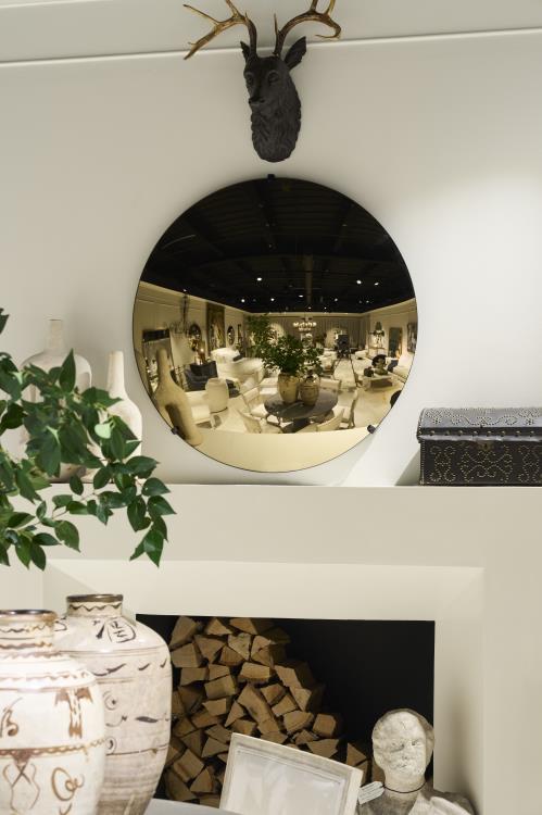 Anthracite Convex Mirror