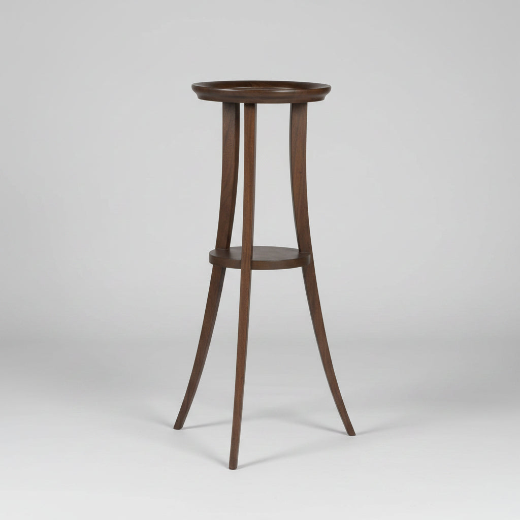 Petite Walnut Drink Table