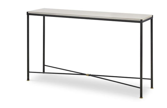 Greek Limestone and Brass Console Table