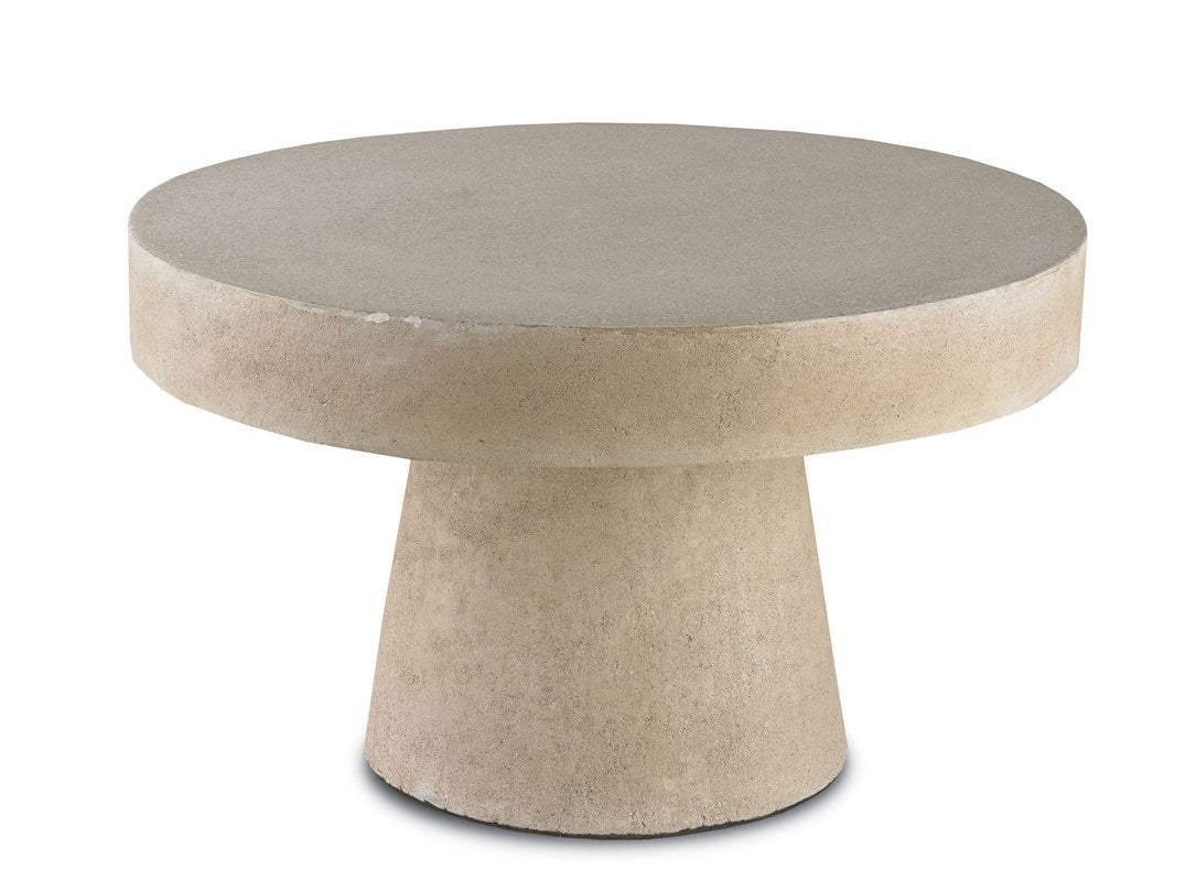 Round Indoor/Outdoor Concrete Cocktail Table